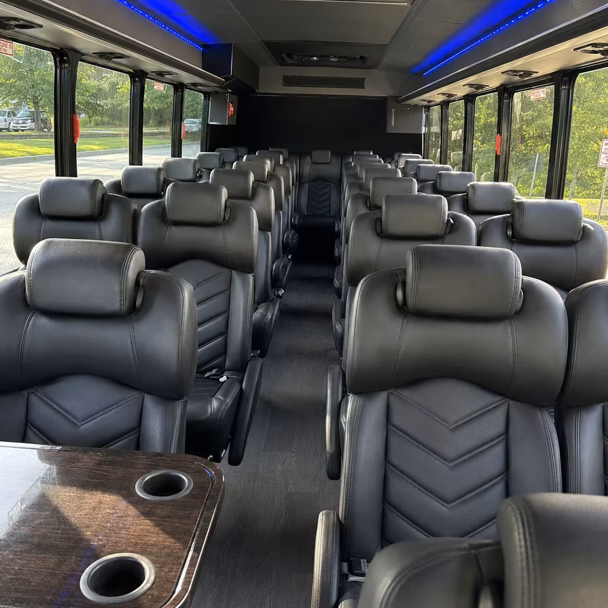 25 passenger minibus interior
