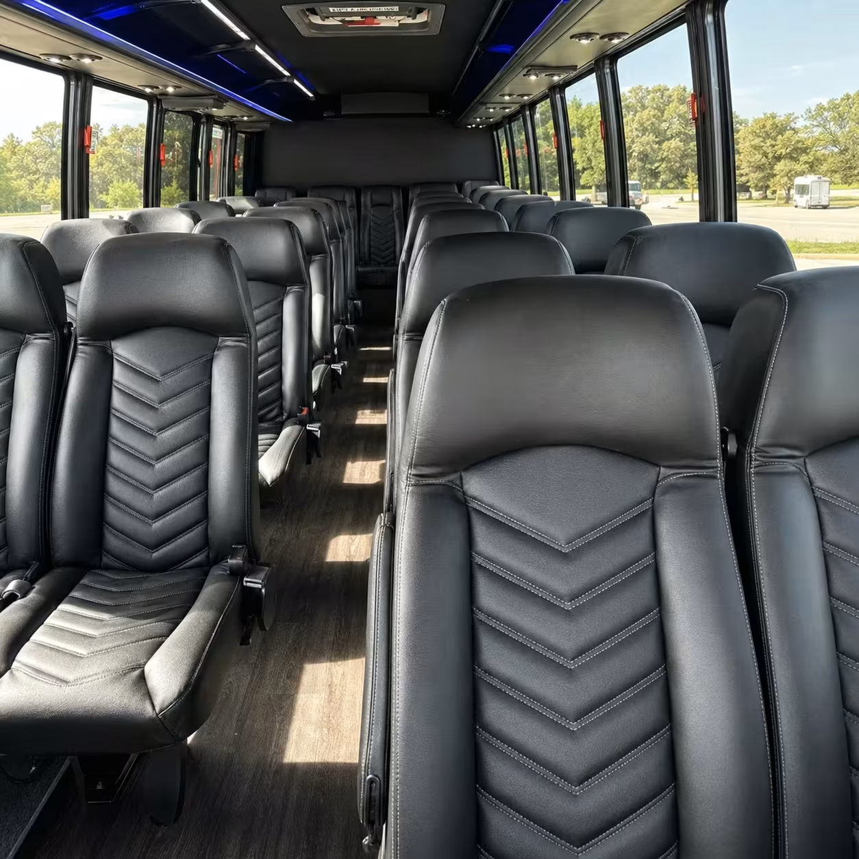 28 passenger minibus interior