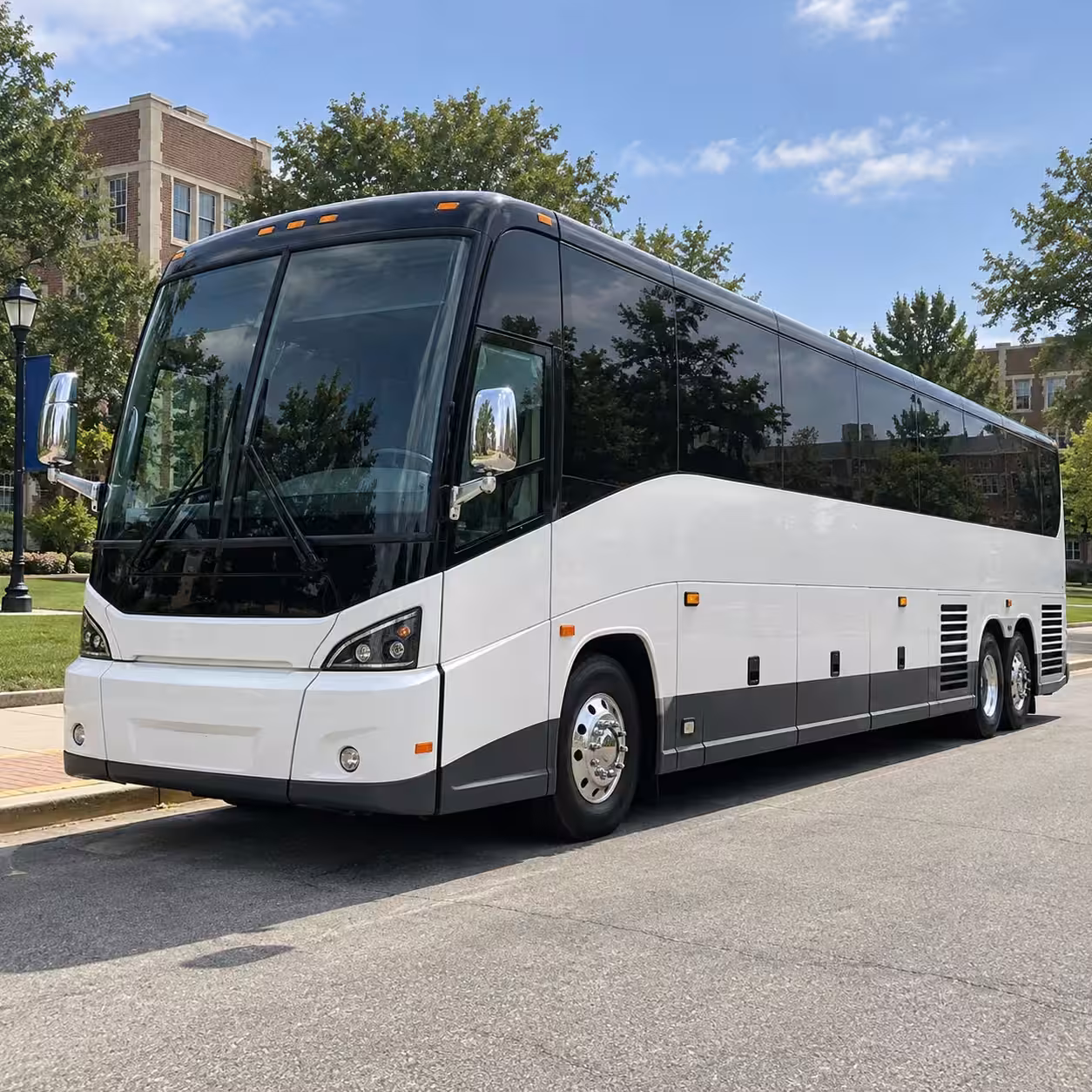 corporate and fan group shuttle buses for visalia sporting events