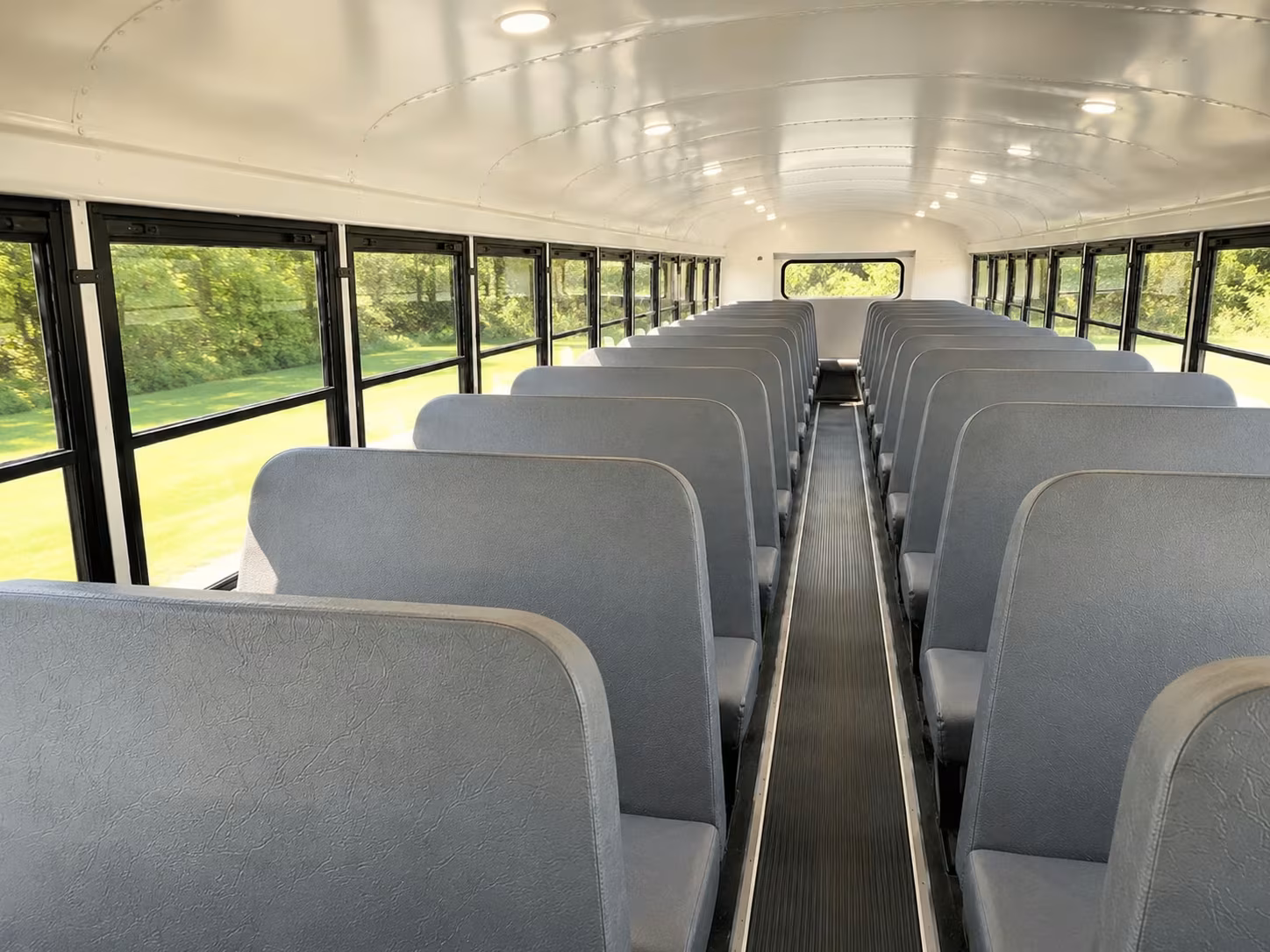 school bus inside