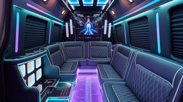 sprinter limo rental interior visalia