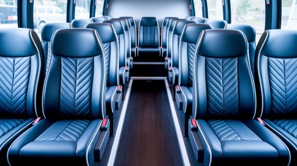 visalia 15 passenger minibus inside