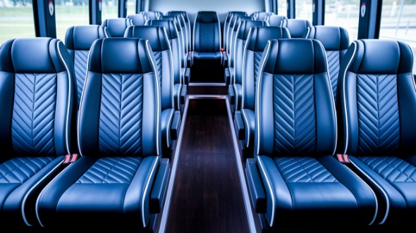 visalia 18 passenger minibus inside