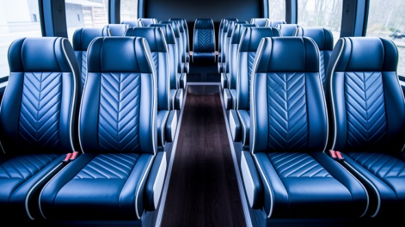 visalia 20 passenger minibus inside