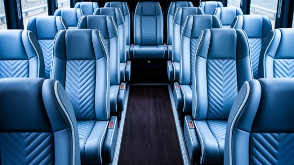 visalia 28 passenger minibus inside
