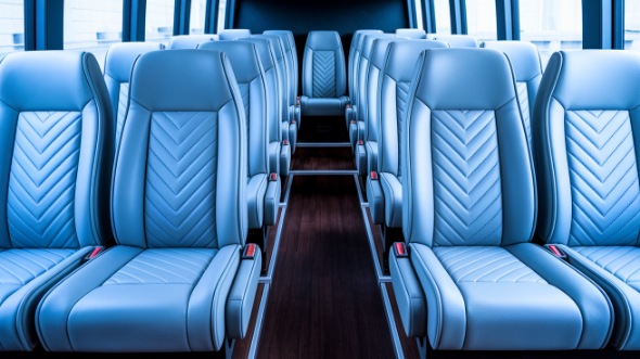 visalia 30 passenger minibus inside