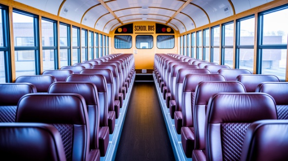 visalia school bus rental inside