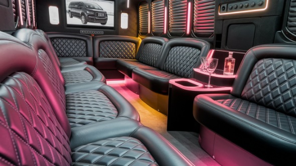 visalia sprinter limo rental inside